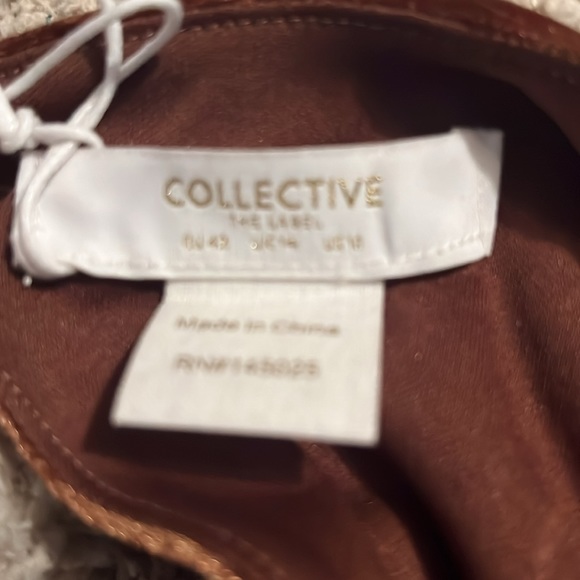 Collective the Label Velvet Ruched Mini Dress chocolate brown - Picture 8 of 8